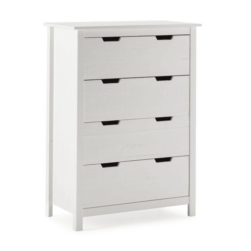 Cómoda JULIETA 4 gavetas branco Cómoda JULIETA 4 gavetas branco