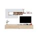 Compacto tv 260cm blanco y roble MANHATTAN Compacto tv 260cm blanco y roble MANHATTAN Blanco/ Madera