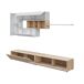 Compacto tv 260cm blanco y roble MANHATTAN Compacto tv 260cm blanco y roble MANHATTAN Blanco/ Madera