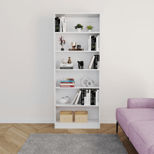 Estante EMA 79x198cm cor branco Estante EMA 79x198cm cor branco
