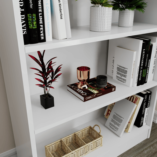 Estante EMA 79x104cm cor branco