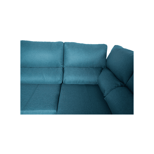 Sofá de canto com cama MARTA esquerda 5 lugares azul Sofá de canto com cama MARTA esquerda 5 lugares azul