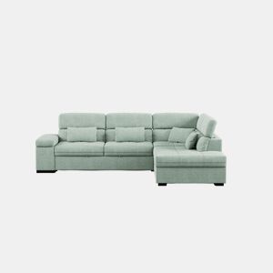 Sofá de canto reversível com cama STEWART 4 lugares verde
