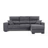 Chaise longue DANY reversível 4 lugares cinza escuro