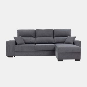 Chaise longue DANY reversível 4 lugares cinza escuro