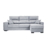 Chaise longue DANY reversível 4 lugares cinza claro