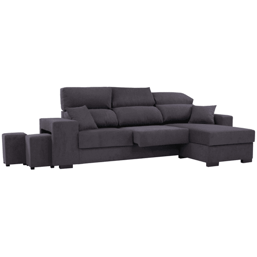 Chaise longue DANY reversível 4 lugares vison