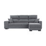 Chaise longue NICO reversível 4 lugares cinza escuro
