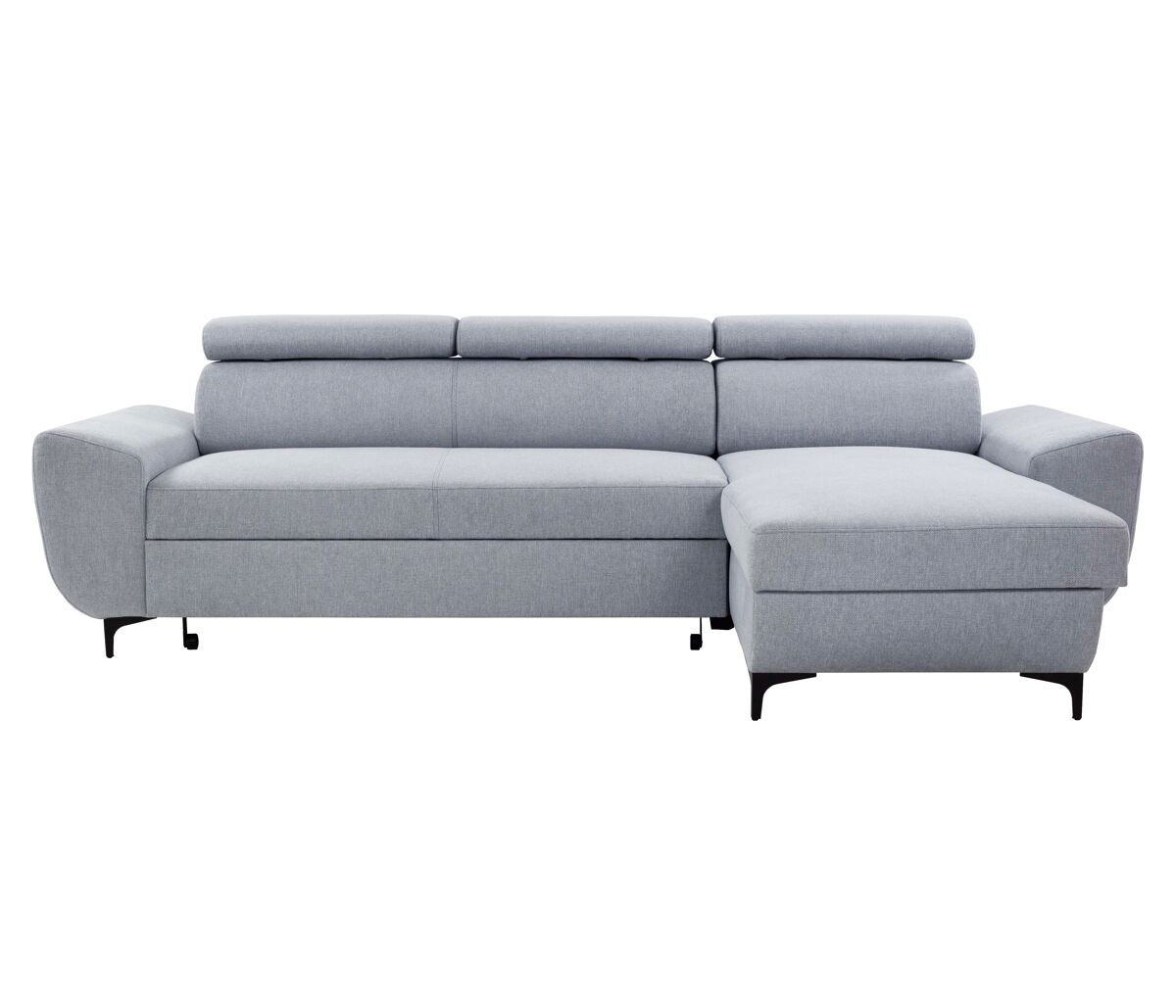 Chaise longue WESLEY reversible 3 plazas gris claro