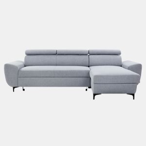 Chaise longue WESLEY reversível 3 lugares cinza claro