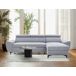 Chaise longue WESLEY reversible 3 plazas gris claro Chaise longue WESLEY reversible 3 plazas gris claro Gris Claro