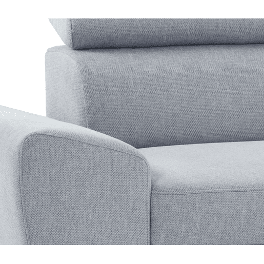 Chaise longue WESLEY reversível 3 lugares cinza claro