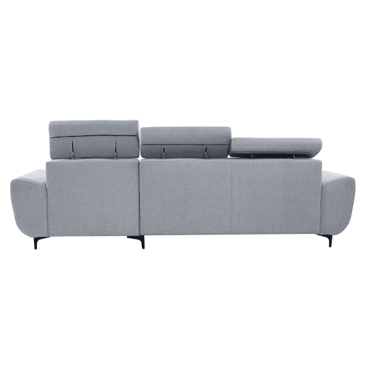 Chaise longue WESLEY reversível 3 lugares cinza claro