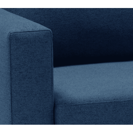 Chaise longue CRUSH reversível 3 lugares azul
