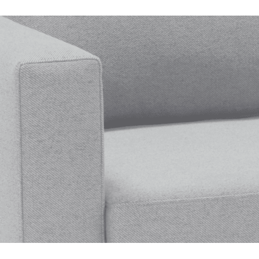 Chaise longue CRUSH reversível 3 lugares cinza claro