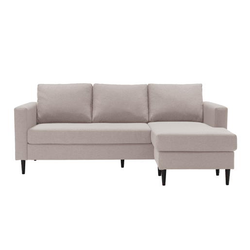 Chaise longue CRUSH reversível 3 lugares bege