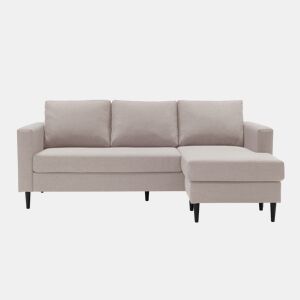 Chaise longue CRUSH reversível 3 lugares bege