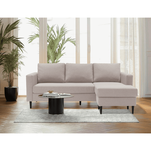 Chaise longue CRUSH reversível 3 lugares bege