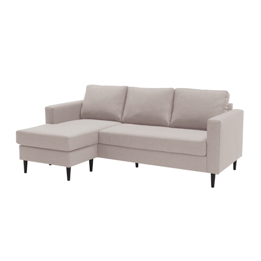 Chaise longue CRUSH reversível 3 lugares bege