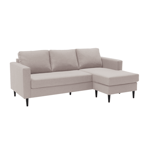 Chaise longue CRUSH reversível 3 lugares bege