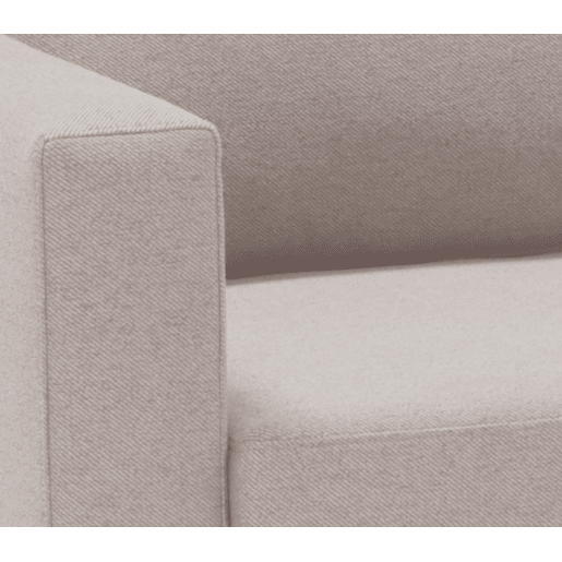 Chaise longue CRUSH reversível 3 lugares bege