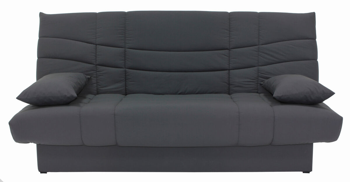 Sofá cama PORTO reversible 3 plazas gris oscuro