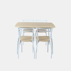 Conjunto de mesa com 4 cadeiras de cozinha RICK