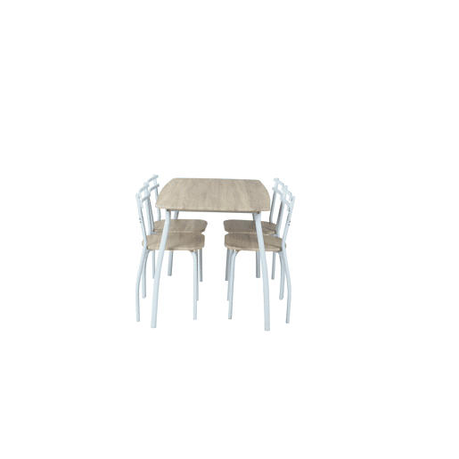 Conjunto de mesa com 4 cadeiras de cozinha RICK Conjunto de mesa com 4 cadeiras de cozinha RICK