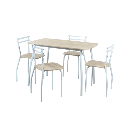 Conjunto de mesa com 4 cadeiras de cozinha RICK Conjunto de mesa com 4 cadeiras de cozinha RICK