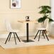 Mesa alta de cocina EVENT 60x76x60cm Mesa alta de cocina EVENT 60x76x60cm Negro/ Madera