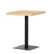 Mesa alta de cocina EVENT 60x76x60cm Mesa alta de cocina EVENT 60x76x60cm Negro/ Madera