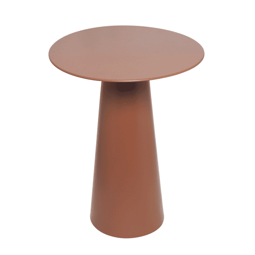 Mini mesa metálica ONA 49x38cm terracota
