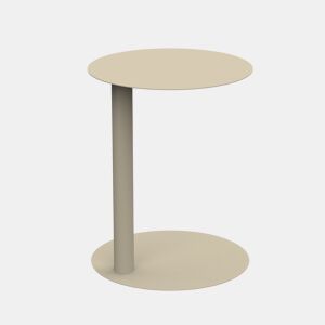 Mini mesa metálica CLEO 57x35cm taupe