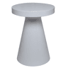 Mini mesa metálica PALMER 47x35cm branco