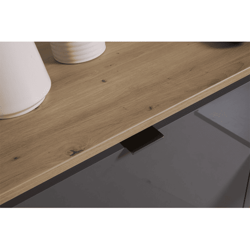 Compacto de TV 247,9cm cinzento e carvalho corNICE