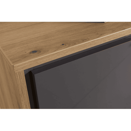 Compacto de TV 247,9cm cinzento e carvalho corNICE