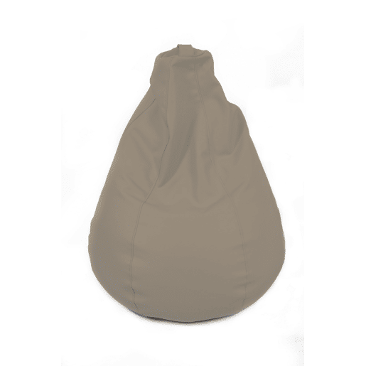 Puff PERA em pele ecológica 85x110cm taupe