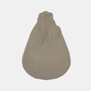 Puff PERA em pele ecológica 85x110cm taupe