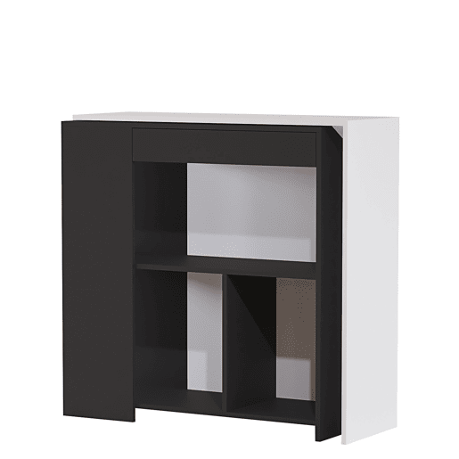 Mesa de cozinha alta extensÃvel com prateleiras LIDO Mesa de cozinha alta extensÃvel com prateleiras LIDO
