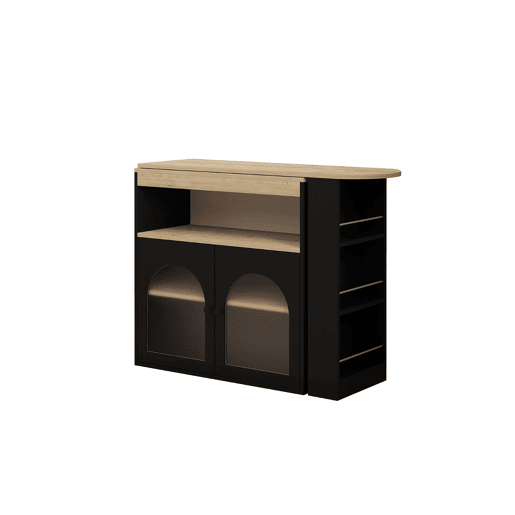 Mesa de cozinha alta extensível com arrumação SEVEN Mesa de cozinha alta extensível com arrumação SEVEN