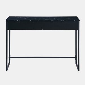 Consola com 2 gavetas cor preto LINA