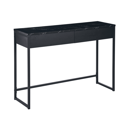 Consola com 2 gavetas cor preto LINA Consola com 2 gavetas cor preto LINA