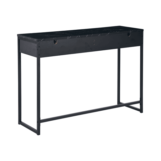 Consola com 2 gavetas cor preto LINA Consola com 2 gavetas cor preto LINA