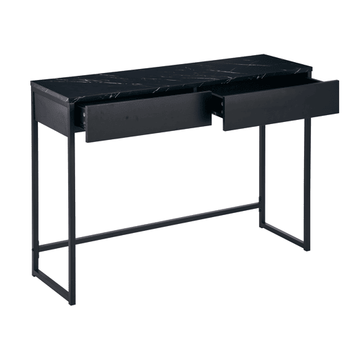 Consola com 2 gavetas cor preto LINA Consola com 2 gavetas cor preto LINA