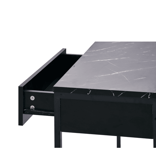 Consola com 2 gavetas cor preto LINA Consola com 2 gavetas cor preto LINA