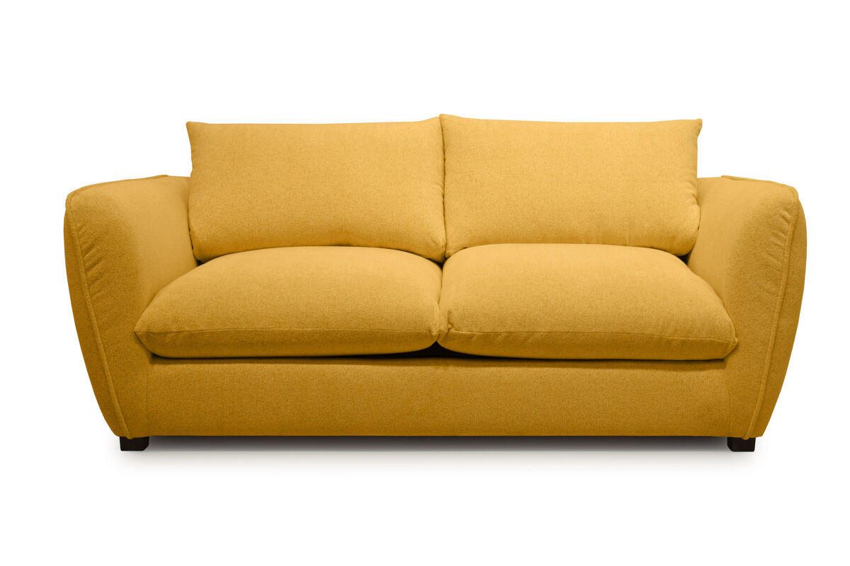 Sofá 3 plazas clemence s color amarillo