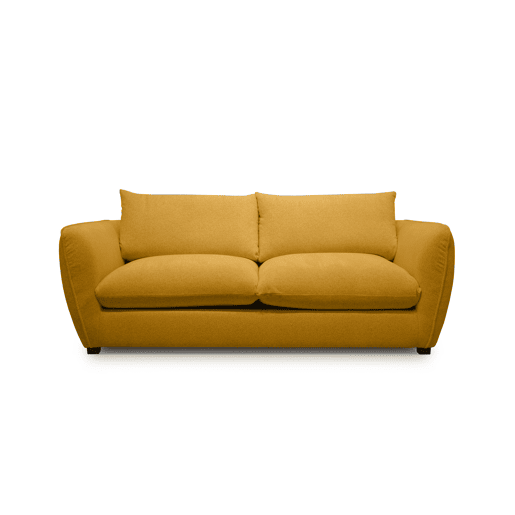 Sofá 3 lugares CLEMENCE M cor amarelo