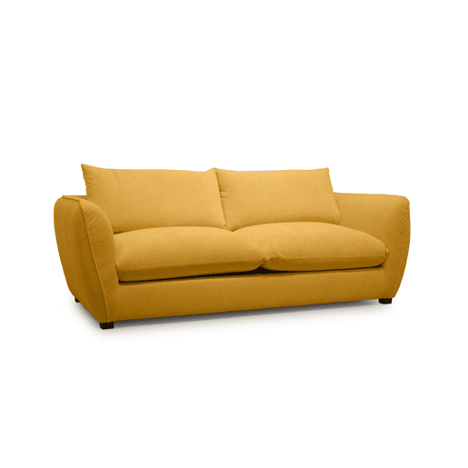 Sofá 3 lugares CLEMENCE M cor amarelo