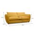 Sofá 3 plazas CLEMENCE Sofá 3 plazas CLEMENCE Amarillo