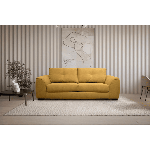 Sofá cama VALENTINO 3 lugares mostarda